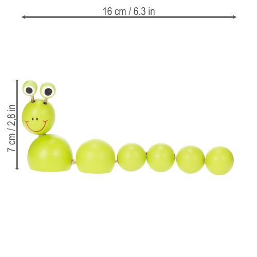 daiktų Išradingas vikšrų figūrėlės, patrauklios dekoracijos gyvenamosioms patalpoms, 16 cm, 6 dalys