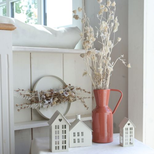 daiktų Stilingas mini arbatinės žvakės namelis kaip stalo puošmena 15 cm