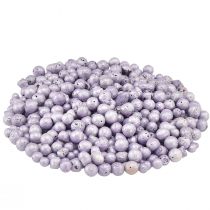 daiktų Briliantiniai dekoratyviniai karoliukai 4mm - 8mm violetiniai 1l