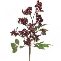 daiktų Uogų šakelė raudona dirbtinė rudens puošmena 85cm Dirbtinis augalas kaip tikras!