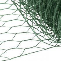 daiktų Šešiakampis tinklelis, žalias vielos tinklelis, padengtas PVC, 50 cm × 10 m