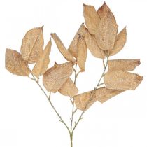 daiktų Dirbtinio augalo rudens puošmena šakos lapai plauti baltai L70cm