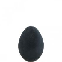 daiktų Velykinio margučio dekoravimas kiaušinio juodo plastiko flokuotas 20cm