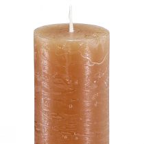 daiktų Kūginės žvakės vienspalvės žvakės karamelė 34x240mm 4 vnt