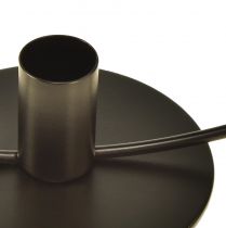 daiktų Žvakių laikiklis metalinis juodas dekoratyvinis žiedas stovėjimui Ø35cm