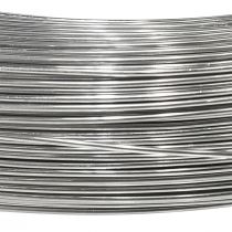 daiktų Amatų viela sidabrinė aliuminio viela dekoratyvinė viela Ø1,5mm 1000g