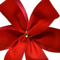 daiktų Dekoratyvinis lankelis raudonas aksominis lankelis 4cm pločio kalėdinis lankelis išorei 15×18cm 10vnt
