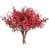 Eukalipto krūmas raudonas dirbtinis augalas eukaliptas 28cm 3vnt