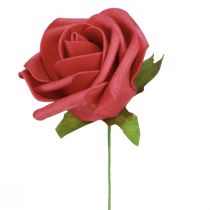 daiktų Foam Rose Foam Red Dirbtinės rožės 7,5cm 18 vnt