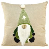 daiktų Dekoratyvinė pagalvėlė su gnome dekoratyvine pagalvėlė žalia smėlio spalvos 40×40cm