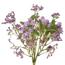 daiktų Dirbtinių gėlių puokštė šilko gėlės uogų šakelė violetinė 51cm