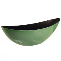 Modernus žalias pusmėnulio dubuo iš plastiko 39 cm - universalus dekoravimui - 2 vnt