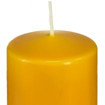 daiktų PURE kolonų žvakė geltona medaus Wenzel žvakės 130/60mm