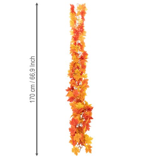 daiktų Dirbtinio klevo lapo girlianda, rudens dekoracija, 170 cm