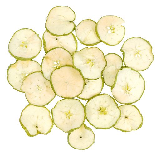 Žalios obuolių skiltelės 500g