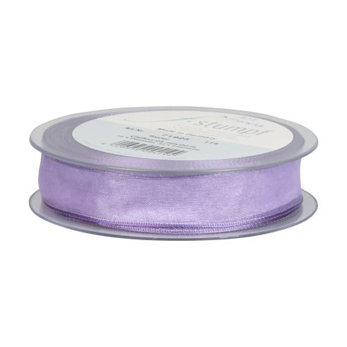 daiktų Šifoninė juostelė organzos juostelė dekoratyvinė juostelė organza violetinė 15mm 20m