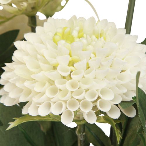 daiktų Dahlia dekoratyvinės gėlės dirbtinės gėlės baltas žiedas L64cm 3 vnt