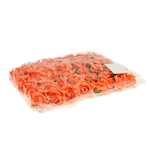 daiktų Foam Rose Ø 3,5cm oranžinė 48 vnt