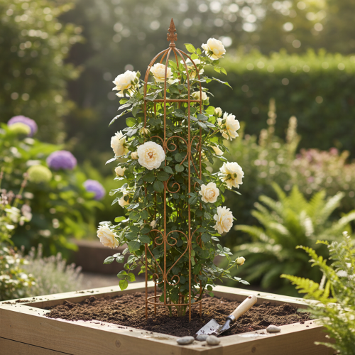 daiktų Sodo grotelės, laipiojimo priemonė rožėms ir kitiems vijokliniams augalams, idealus sodo dizainas, 108 cm, 2 vnt. rinkinys.