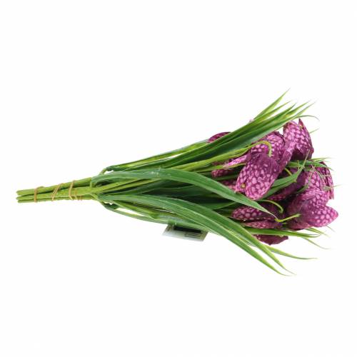 daiktų Šaškių lentos gėlės Fritillaria dirbtinė violetinė 29cm 6 vnt