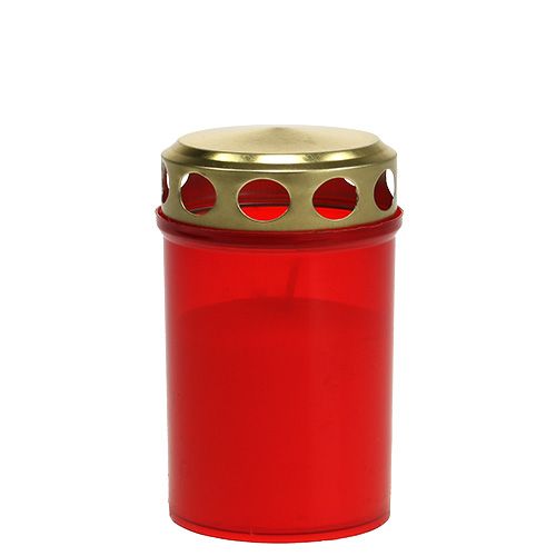 daiktų Kapas šviesiai cilindrinis raudonas Ø6cm H10cm 12vnt