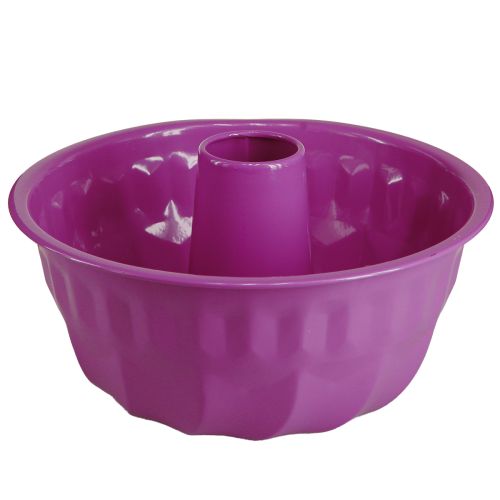 Bundt torto forma metalinė dekoratyvinė torto forma violetinė Ø23cm H12cm