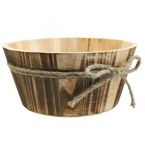 daiktų Medinis deko dubuo natūralaus medžio Rustic deco Ø22cm H10cm