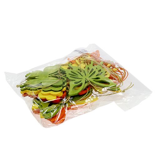 Floristik24 Mediniai drugeliai pakabinti 8cm - 10cm 24vnt