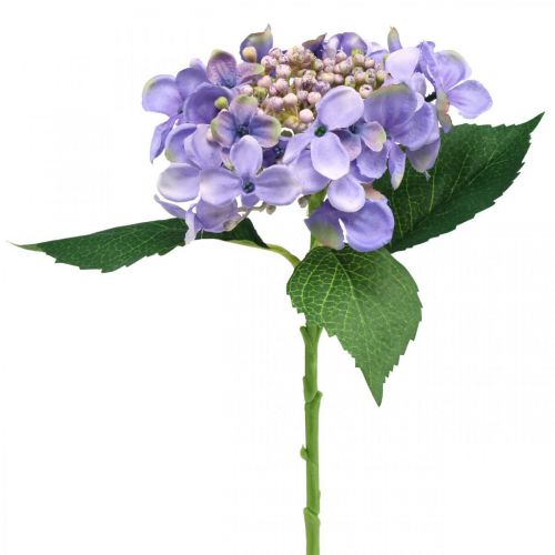 daiktų Dekoratyvinė hortenzija, šilkinė gėlė, dirbtinis augalas violetinė L44cm
