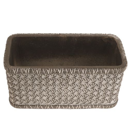 daiktų Planter Planter Keraminis dubuo Rudas, Baltas 23×11×11cm