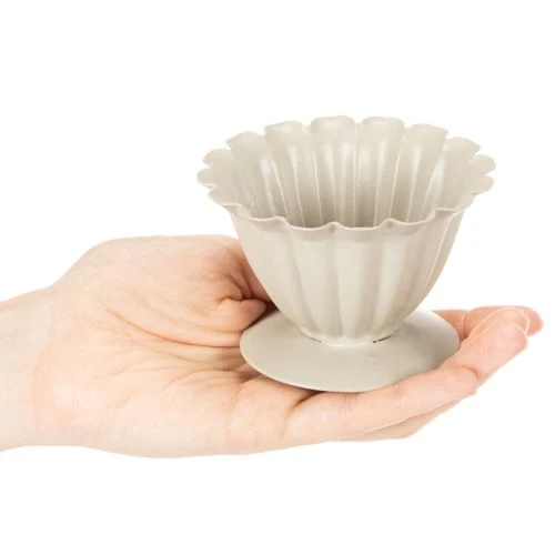 daiktų Dubuo, taurė, gėlės taurelė, kreminės spalvos dekoracija, 9 cm