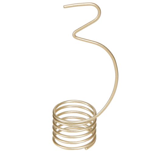 daiktų Žvakių dekoracijos Advento skaičiai 1-4 matinio aukso spalvos metalinės, aukštis 10 cm, 4 vnt.