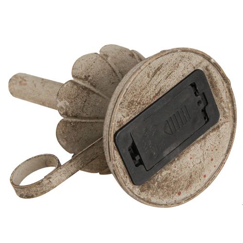 daiktų Senovinis žvakių laikiklis su LED žvake metaline šilta šviesa H22cm