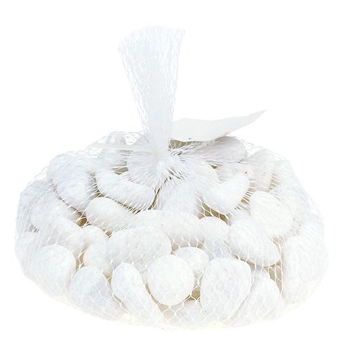 daiktų Akmenukai tinkle Baltas 2,5cm - 4cm 1kg