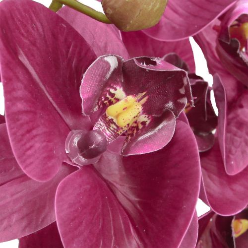 daiktų Dirbtinės orchidėjos violetinės dirbtinės gėlės kaip tikros 56cm 3 vnt