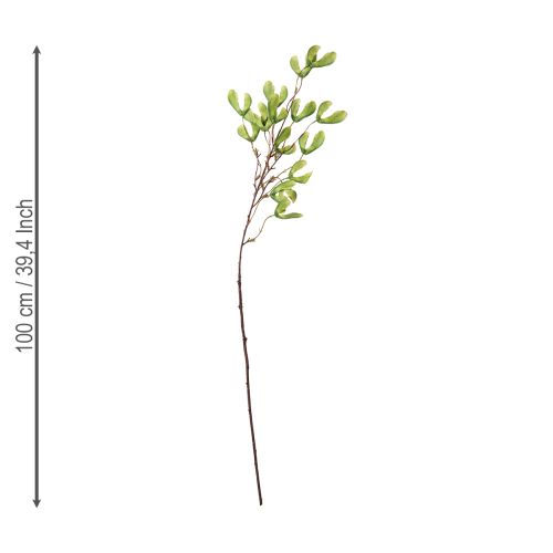 daiktų Dirbtinės platano šakos geltonai žalios, 100 cm, 3 vnt.