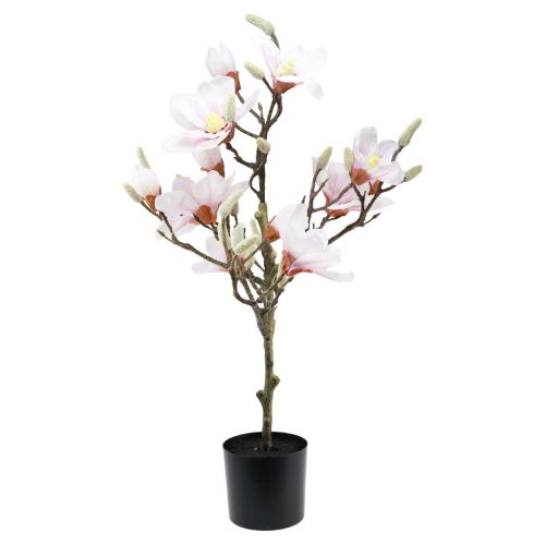 Dirbtinė gėlė magnolija Dirbtinė magnolijos medis rožinė 74cm