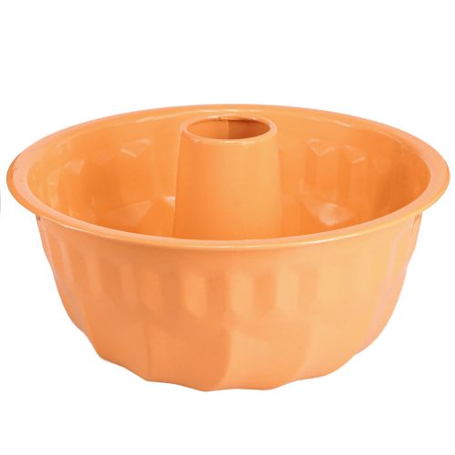 Metalinė dekoratyvinė kepimo forma Gugelhupf oranžinė Ø23cm H12cm