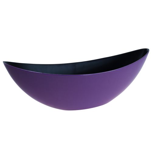 daiktų Augalinės valties dekoratyvinis dubuo violetinis 38,5 cm × 12,5 cm × 13 cm