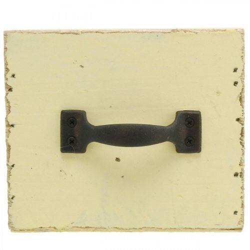 daiktų Nuskuręs dekoratyvinis stalčius geltonai medienai sodinti 12,5×12,5×10 cm