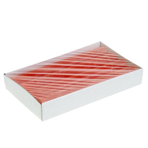 daiktų Kūginės žvakės vienspalvės oranžinės 34mm x 240mm 4vnt