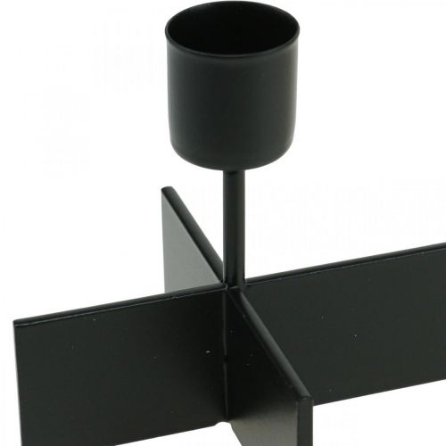 daiktų Žvakidė juoda, žvakidė Advento vainikas 40cm H8cm