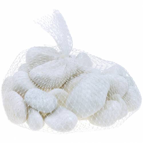 daiktų Upės akmenukai Natural White 3-5cm 1kg