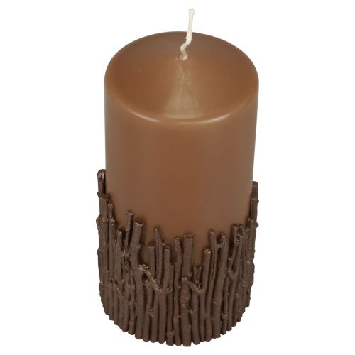 daiktų Stulpo žvakių šakos dekoro žvakė ruda karamelė 150/70mm 1 vnt