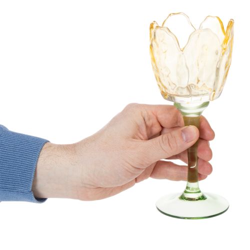 daiktų Tulpės formos žvakučių laikiklis, gėlių motyvas, romantiška ir elegantiška aplinka, 20 cm