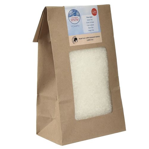 Dekoratyvinė sniego baltumo medžiaga, pagaminta iš kukurūzų 100% biologinės medžiagos 20g