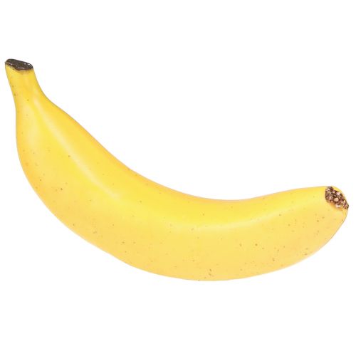 Dirbtinis bananų dekoravimas geltonas dirbtinis vaisius kaip tikras 18cm