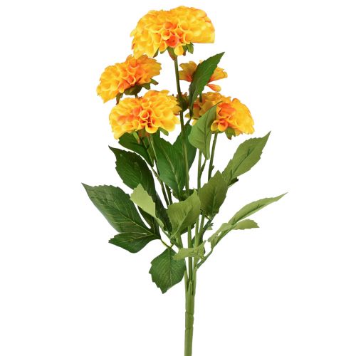 daiktų Dirbtinės gėlės dekoratyviniai jurginai dirbtiniai geltoni oranžiniai 50cm