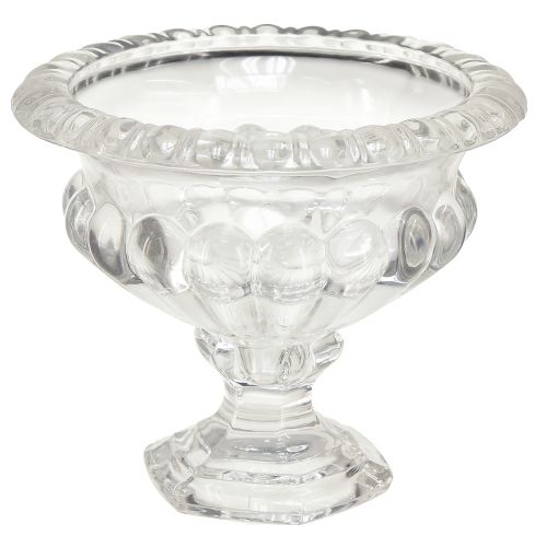 Stiklinis vintažinio stiliaus puodelis Ø13cm H11cm