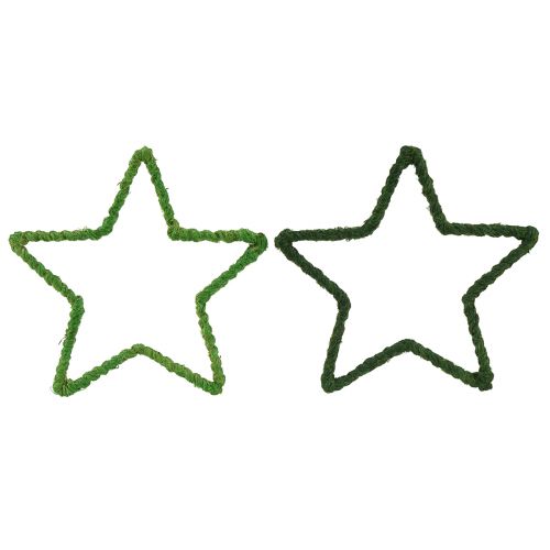daiktų Žvaigždės džiutas kalėdiniam papuošimui puansetijos žalias 15cm 8vnt